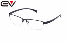 Load image into Gallery viewer, EV 60mm-17mm-142mm Super Large Wide Oversized Eyeglasses Frames Men Half-Rim Metal Business Glasses Frames Oculos De GrauEV1454