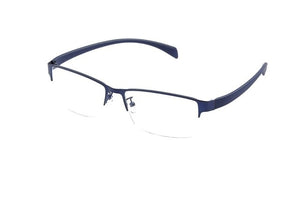 EV 60mm-17mm-142mm Super Large Wide Oversized Eyeglasses Frames Men Half-Rim Metal Business Glasses Frames Oculos De GrauEV1454