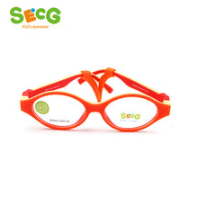 Load image into Gallery viewer, SECG Cute Round Optical Glasses Frame Soft Flexible Silicone Kids Glasses Transparent Children Frame Eyeglasses Spectacles