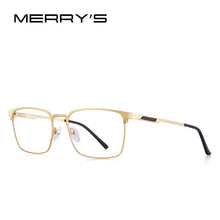 Load image into Gallery viewer, MERRYS DESIGN Men Titanium Alloy Glasses Frame Male Square Ultralight Eye Myopia Prescription Eyeglasses S2032